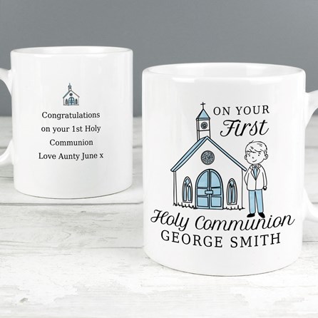 Personalised Boys First Holy Communion Mug Personalised Boys First Holy Communion Mug
