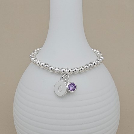 Personalised Children's Birthstone Bracelet Personalised Children's Birthstone Bracelet