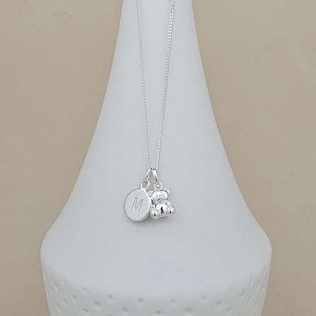 Personalised Children's Cute Teddy Bear Necklace Personalised Children's Cute Teddy Bear Necklace