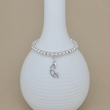 Personalised Children's Eid Moon Charm Bracelet Personalised Children's Eid Moon Charm Bracelet