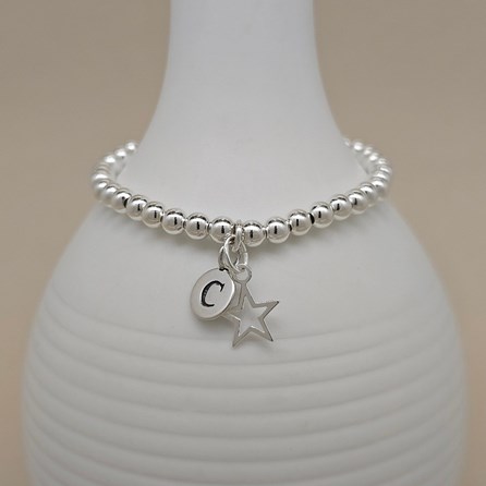 Personalised Children's Silver Star Bracelet Personalised Children's Silver Star Bracelet
