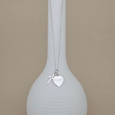 Personalised Child's Baptism Cross Necklace Personalised Child's Baptism Cross Necklace