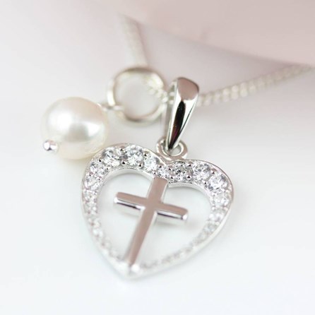 Personalised Child's Silver Christening Cross Pendant Personalised Child's Silver Christening Cross Pendant