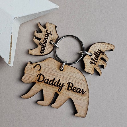 Personalised 'Daddy Bear' Keyring Personalised 'Daddy Bear' Keyring