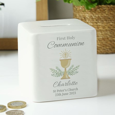 Personalised First Holy Communion Ceramic Money Box Personalised First Holy Communion Ceramic Money Box