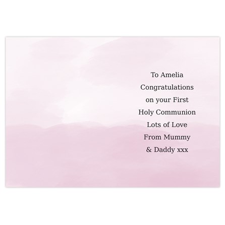 Personalised Girls First Holy Communion Card Personalised Girls First Holy Communion Card