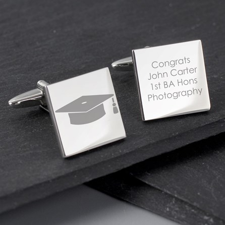 Personalised Graduation Cufflinks Personalised Graduation Cufflinks