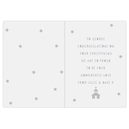Personalised Grey Papercut Style Card Personalised Grey Papercut Style Card
