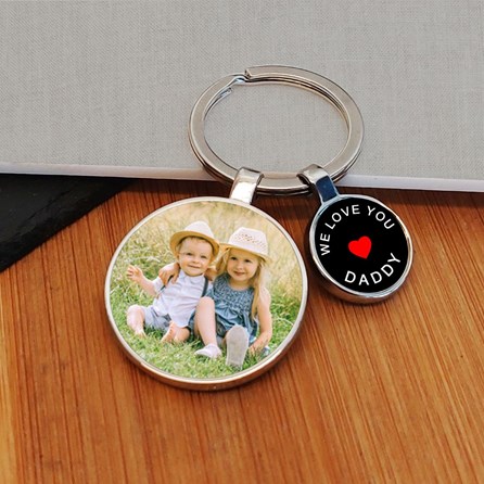 Personalised 'Love You Daddy' Photo Keyring Personalised 'Love You Daddy' Photo Keyring