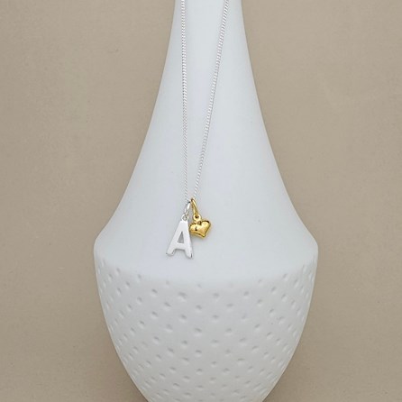 Personalised Petite Gold-Plated Heart Necklace Personalised Petite Gold-Plated Heart Necklace