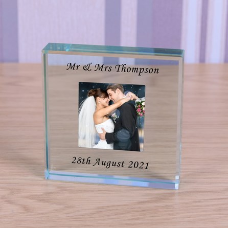Personalised Photo Glass Token Personalised Photo Glass Token
