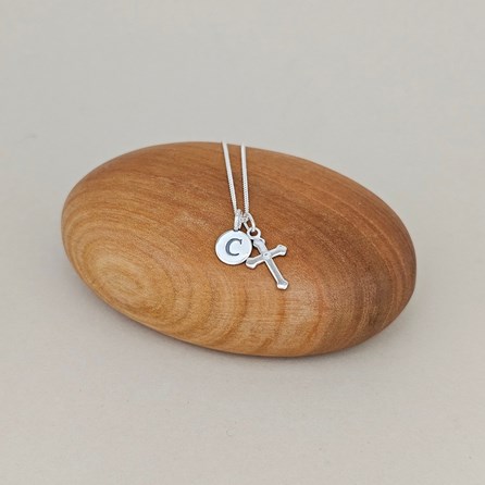 Personalised Silver Confirmation Cross Necklace Personalised Silver Confirmation Cross Necklace