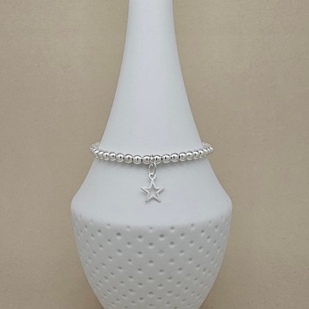 Personalised Silver Star Friendship Bracelet Personalised Silver Star Friendship Bracelet