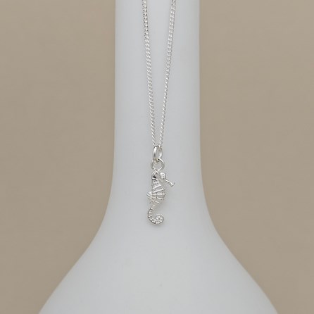 Personalised Sterling Silver Seahorse Necklace Personalised Sterling Silver Seahorse Necklace