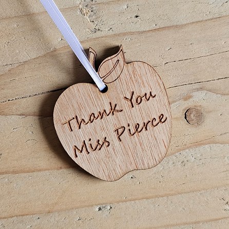 Personalised 'Thank You' Teacher Decoration and Card Personalised 'Thank You' Teacher Decoration and Card