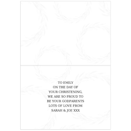 Personalised 'Truly Blessed' Christening Card Personalised 'Truly Blessed' Christening Card