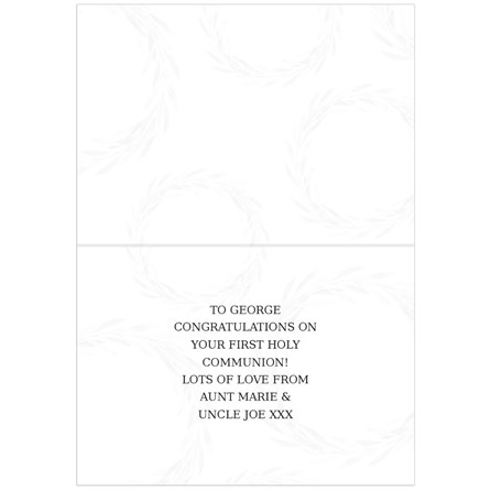 Personalised 'Truly Blessed' First Holy Communion Card Personalised 'Truly Blessed' First Holy Communion Card