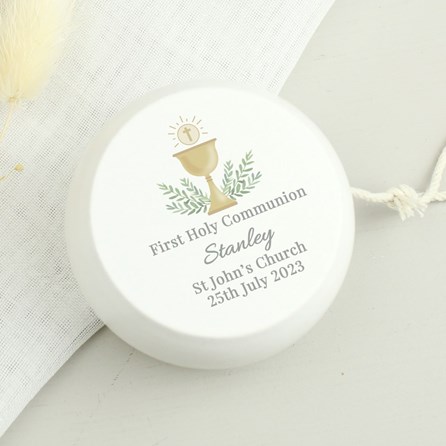 Personalised Wooden First Holy Communion Yoyo Personalised Wooden First Holy Communion Yoyo