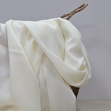 Plain Lightweight Tassel Scarf in Cream Plain Lightweight Tassel Scarf in Cream