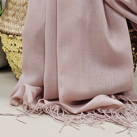 Plain Lightweight Tassel Scarf in Dusky Pink Plain Lightweight Tassel Scarf in Dusky Pink