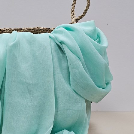 Plain Lightweight Tassel Scarf in Mint Green Plain Lightweight Tassel Scarf in Mint Green