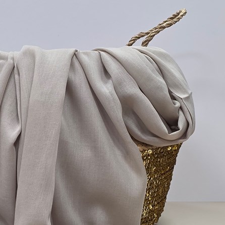 Plain Lightweight Tassel Scarf in Nude Plain Lightweight Tassel Scarf in Nude