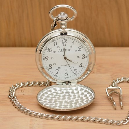Personalised Polished Silver 'See You At...' Pocket Watch Personalised Polished Silver 'See You At...' Pocket Watch