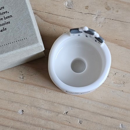 Porcelain Tea Light Holder 'Best Things In Life' Porcelain Tea Light Holder 'Best Things In Life'