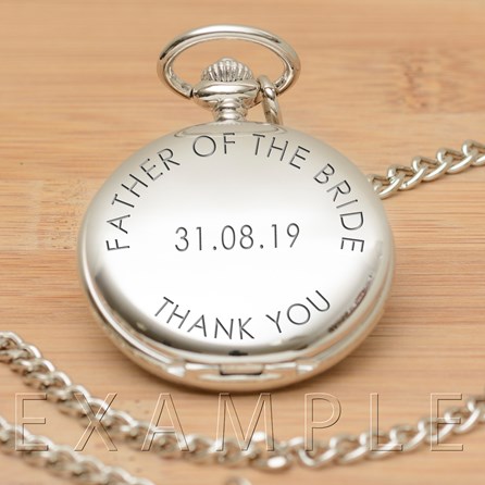 Personalised Polished Silver Pocket Watch Personalised Polished Silver Pocket Watch