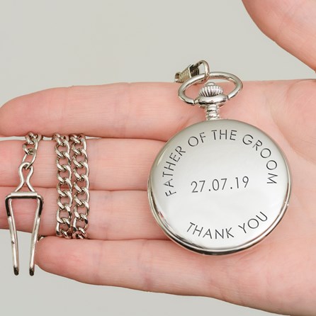 Personalised Polished Silver Pocket Watch Personalised Polished Silver Pocket Watch