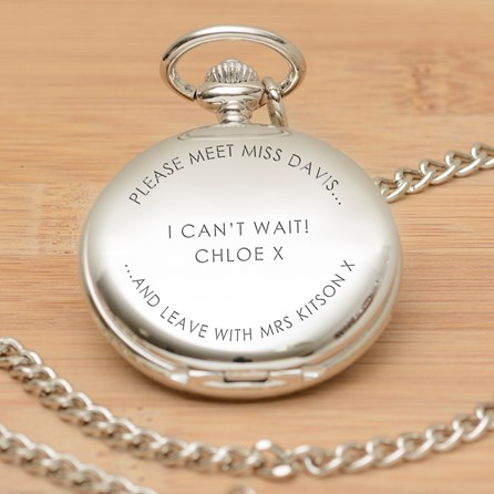 Personalised Wedding Day Pocket Watch Personalised Wedding Day Pocket Watch