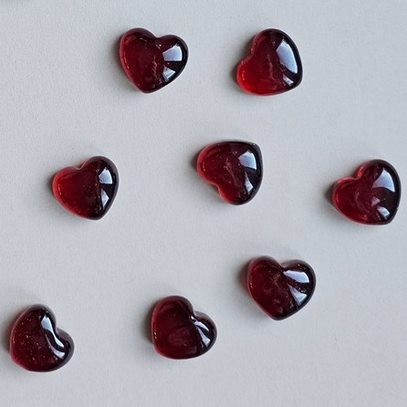 Red Glass Heart Red Glass Heart