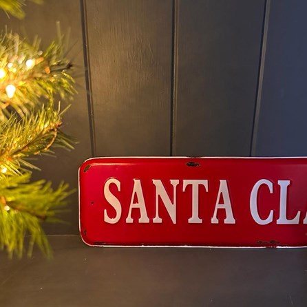 Santa Claus St. Christmas Sign Santa Claus St. Christmas Sign