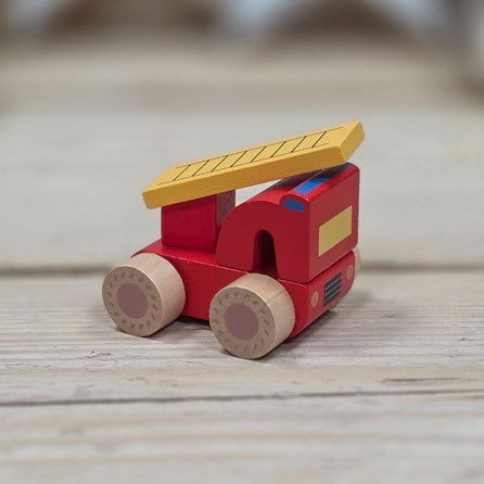 Set of 3 Wooden First Toy Emergency Vehicles Set of 3 Wooden First Toy Emergency Vehicles