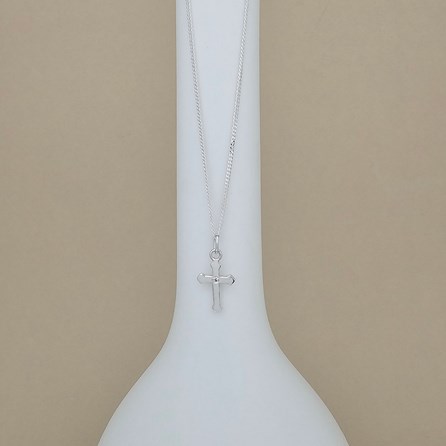Silver Baptism Cross Necklace Silver Baptism Cross Necklace