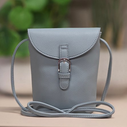 Small Cross Body Bag in Eggshell Blue