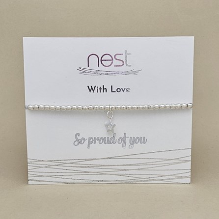 'So Proud Of You' Beaded Charm Bracelet 'So Proud Of You' Beaded Charm Bracelet