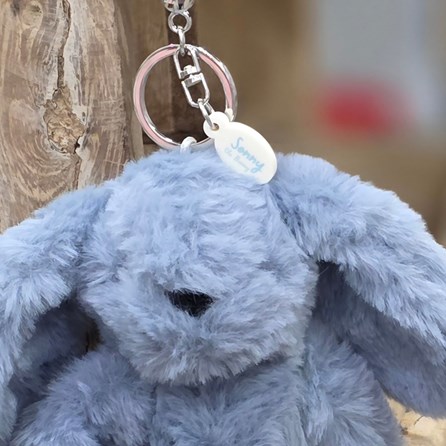 Sonny The Plush Blue Bunny Keyring