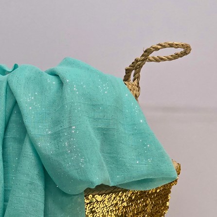 Sparkle Scarf in Aqua