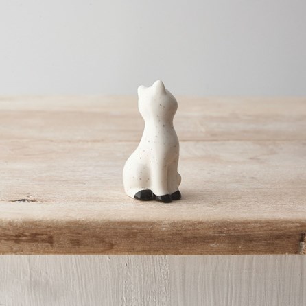Speckled Porcelain Cat Ornament Speckled Porcelain Cat Ornament