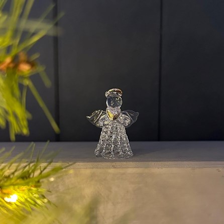 Spun Glass Angel Hanging Christmas Decoration