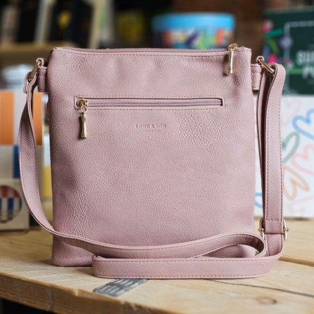 Square Multi-Zipped Cross Body Bag in Pink Square Multi-Zipped Cross Body Bag in Pink