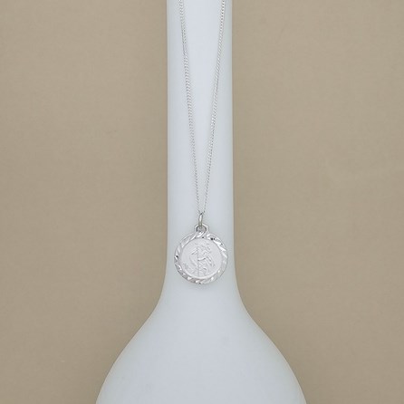 Sterling Silver St. Christopher Charm Necklace Sterling Silver St. Christopher Charm Necklace