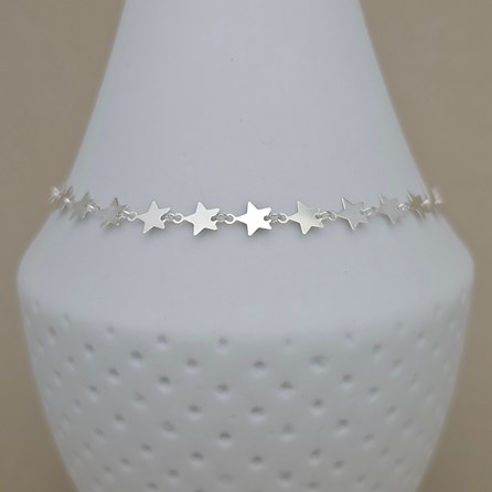 Sterling Silver Star Anklet Sterling Silver Star Anklet