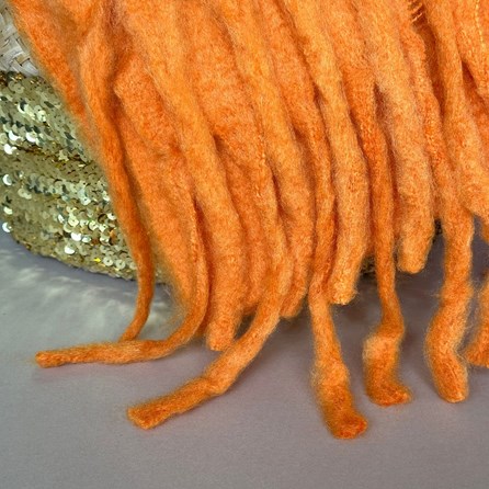 Super Soft Chunky Tassel Scarf in Orange Super Soft Chunky Tassel Scarf in Orange