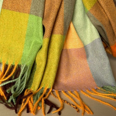 Super Soft Colour Block Scarf in Autumn Colours Super Soft Colour Block Scarf in Autumn Colours