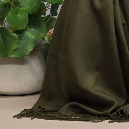Super Soft Plain Pashmina Style Scarf in Army Green Super Soft Plain Pashmina Style Scarf in Army Green