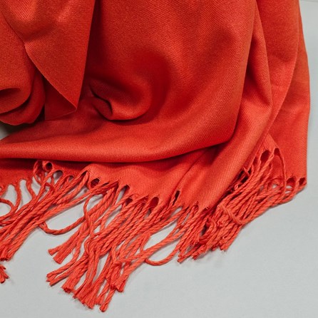 Super Soft Plain Pashmina Style Scarf in Bright Orange Super Soft Plain Pashmina Style Scarf in Bright Orange