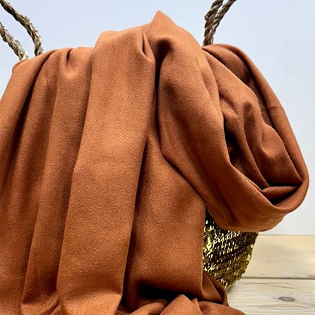 Super Soft Plain Pashmina Style Scarf in Burnt Orange