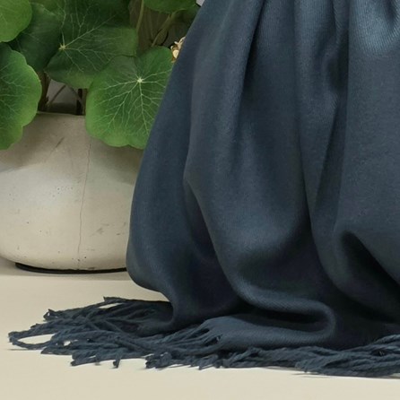Super Soft Plain Pashmina Style Scarf in China Blue